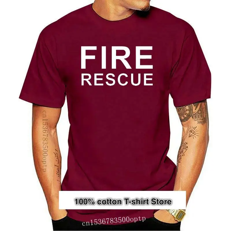 Camiseta De Rescate Para Bomero, Vestido De Lujo, Retro, S-Xxl, Envcio Gratuito
