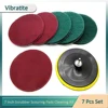 7 Inch Scrubber Scouring Pads Cleaning Kit Super Large Size Drill Powered Brush Tile Disc Pad Holder with 6 Scrubbing Pads 1