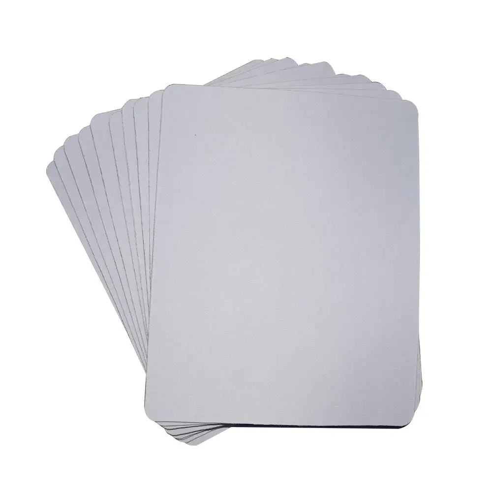 10pcs 24x20x0.3cm Blank Mouse Pad DIY 3D Sublimation Heat Press Blank Mouse Mats