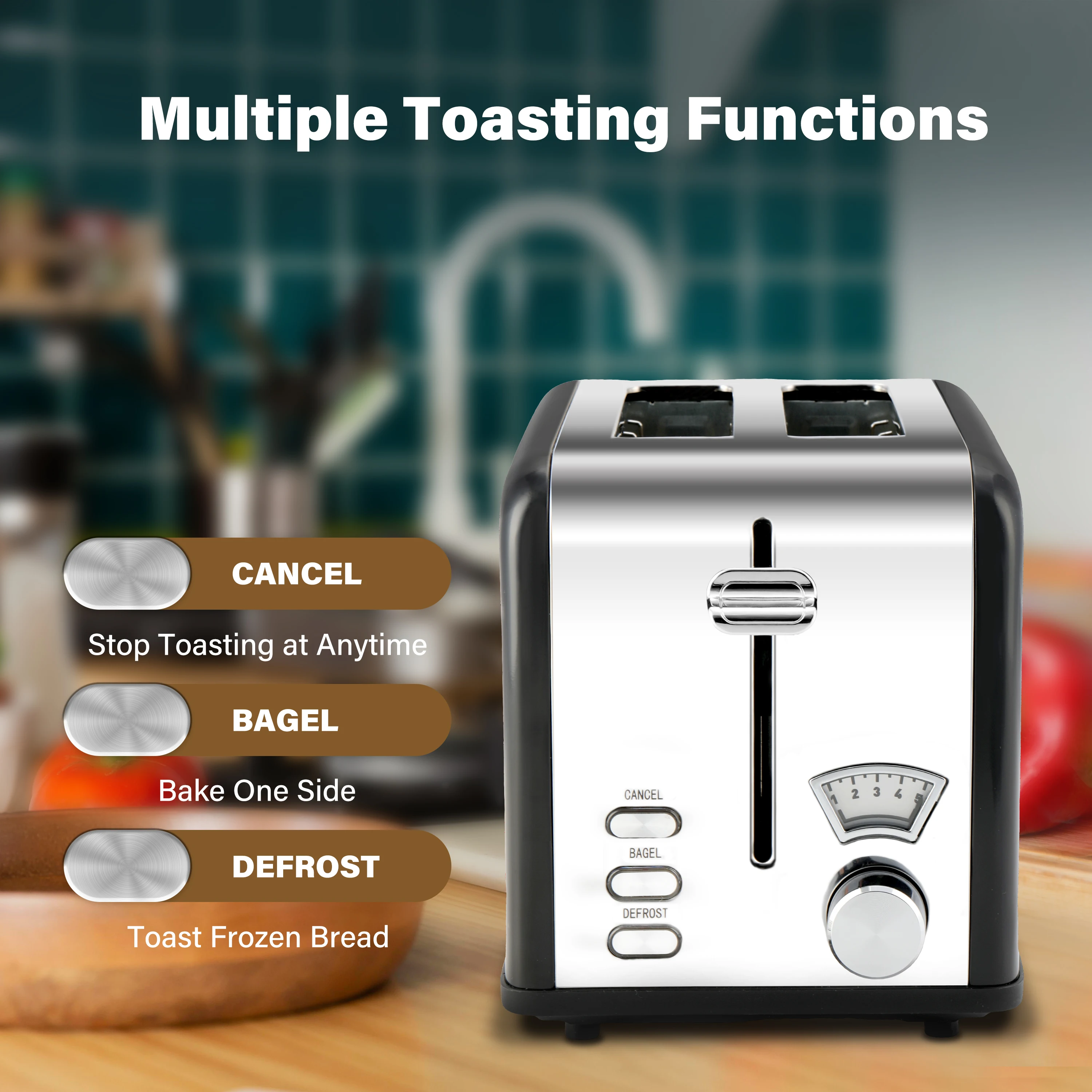 Multifunctional Toaster Toasted Bread Slices Small Home Lazy Breakfast Bread Machine