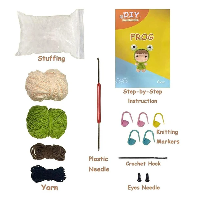 Crochet Kit for Beginner Mini Crochet DIY Knitting Crochet Dolls Material  Pack - AliExpress