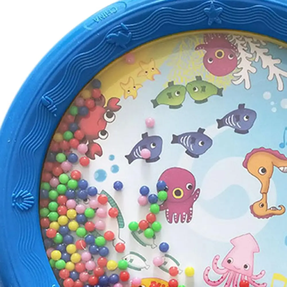 8inch Marine Animal Tambourine Ocean Wave Beads Drum Musical Education Kids Toy