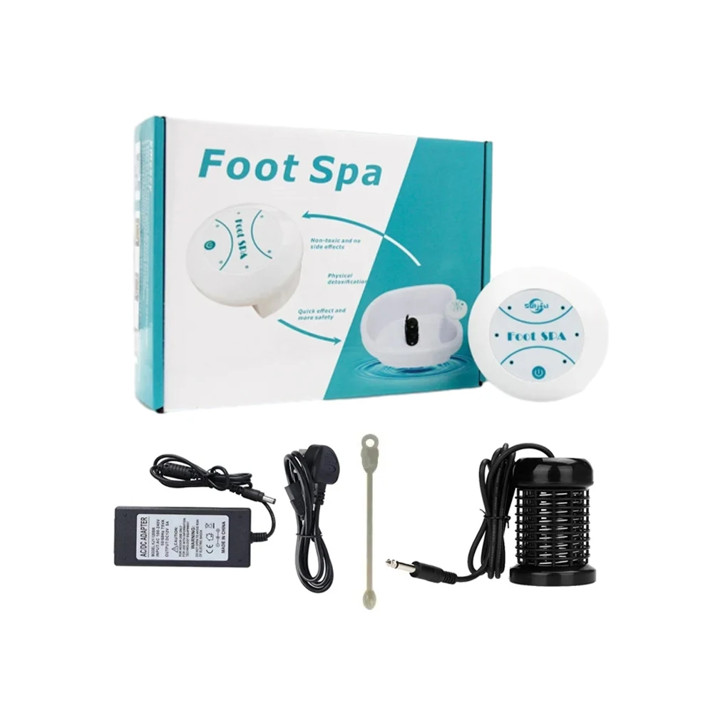 Detox iônico pé spa massageador elétrico máquina vibratória hidromassagem tratamento matriz relaxante pé enfermagem promover o sono uso doméstico