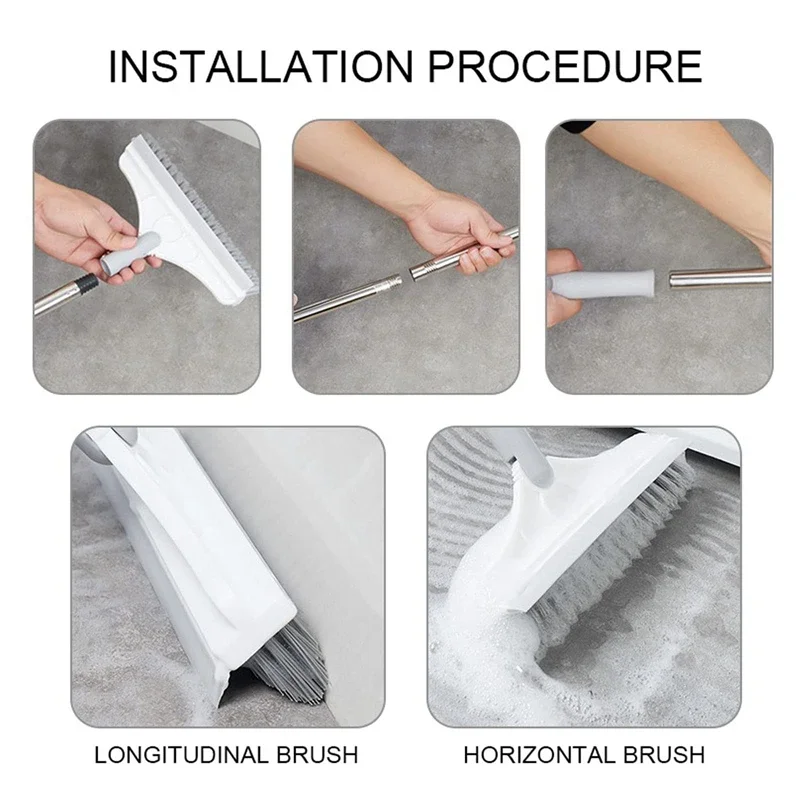 Bathroom Floor Scrubber Floor Brush Artifact Bathroom Floor Seam Brush Tile  Long Handle Hard Bristle Toilet