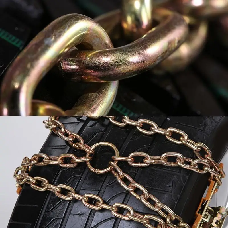 P9JC Winter Anti-skid Chains Mud Road Wheel Alloy Safety Chain Car Trucks Snow Chains