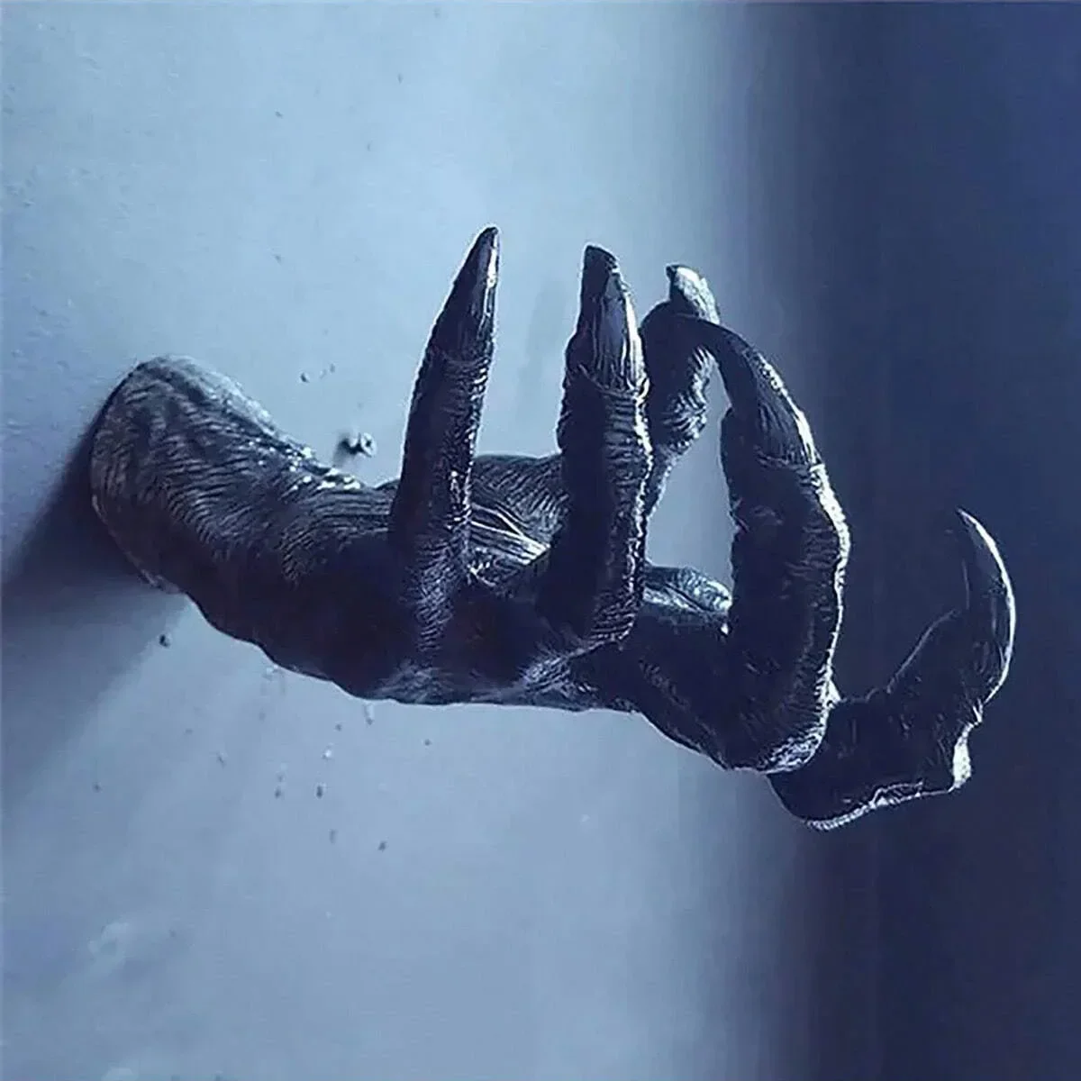 1pc-Black Resin Demon Claw Wall Hanger
