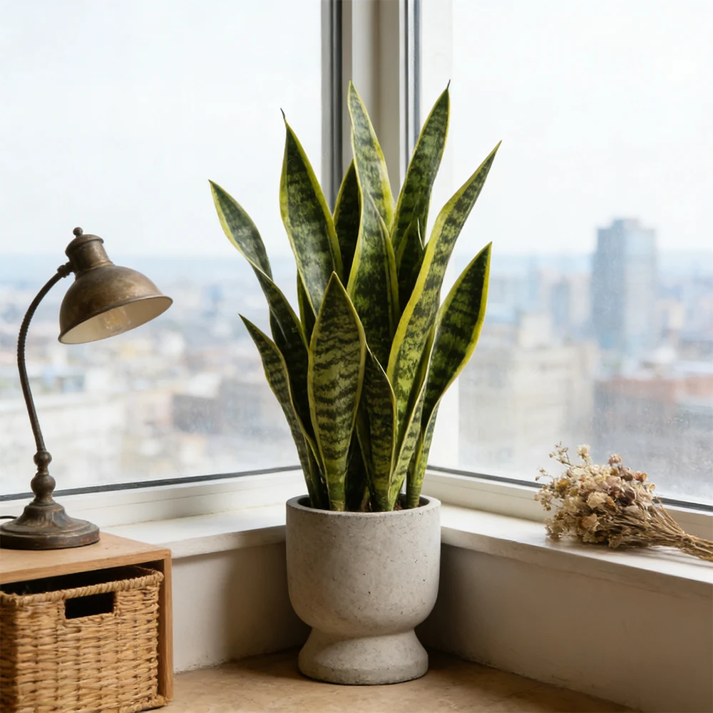 32/37cm Fake Snake Plants Artificial Tiger Piran Faux Succulents Plant Plastic Sansevieria For Home Balcony Office Gift Decor 1