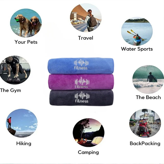 Outdoor sports super absorbent soft and quick drying towel, beach towel can be used for fitness, swimming, outdoor hiking, yoga 6