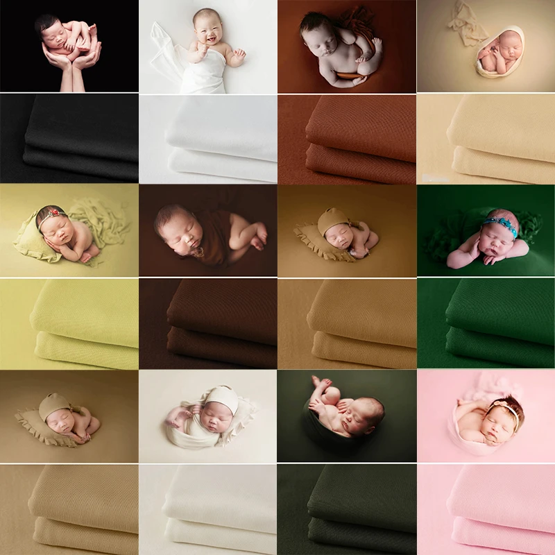 Luxurious Newborn Photography Wrap Blanket & Backdrop Set