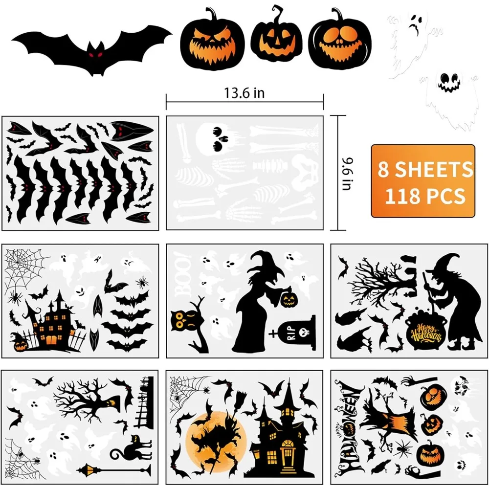 Halloween Window Stickers Decorations 2