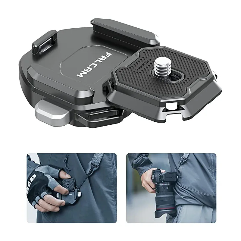 ULANZI FALCAM F38 Camera Shoulder Strap Mount Quick Release for Shoulder Straps Kit V2, QR Plate Camera Tripod Mount Adapter