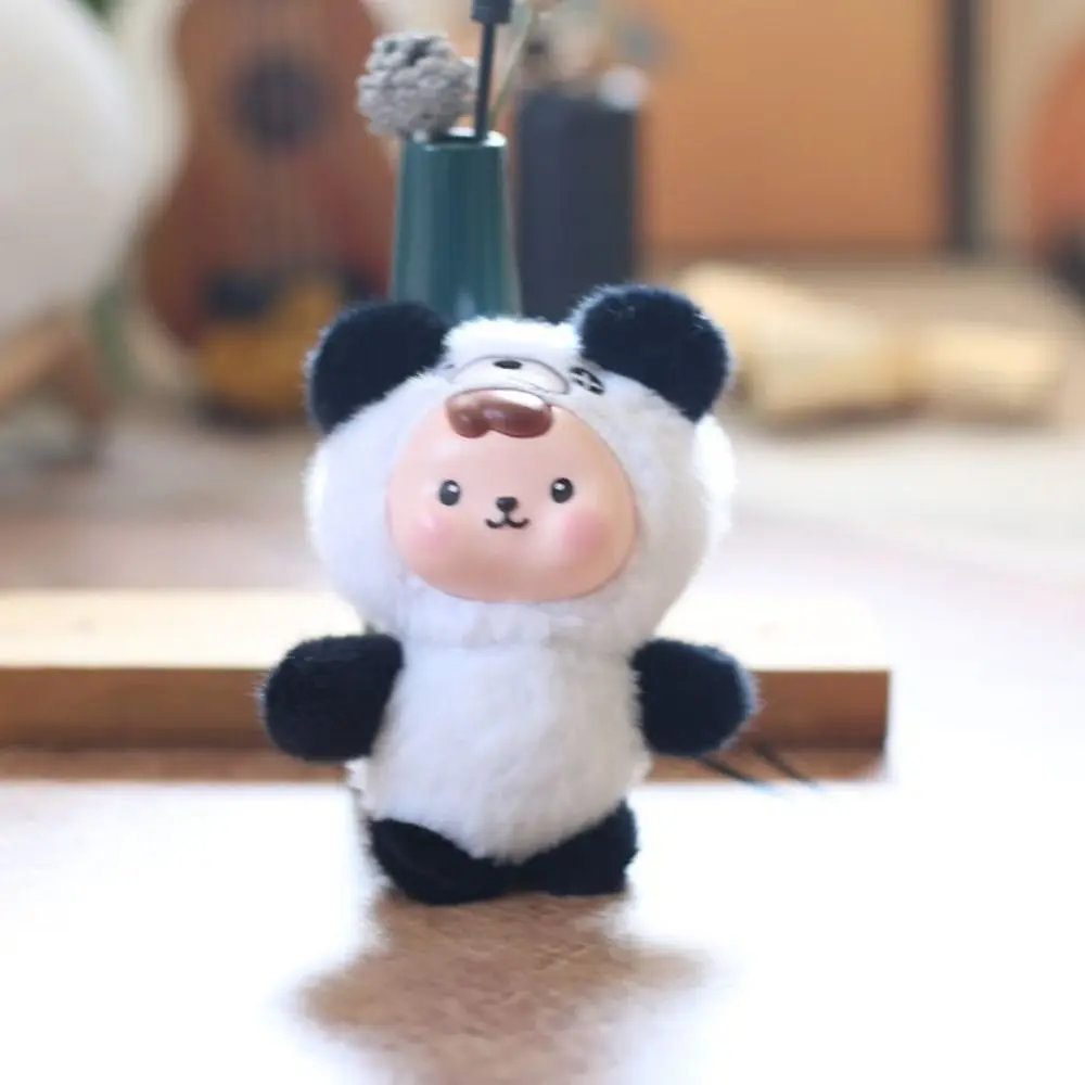 PP Cotton Funny Cat Keychain Cartoon Design Lucky Charm Cute Pet Doll Keychain Cute Shape Material Cartoon Animal Keychain