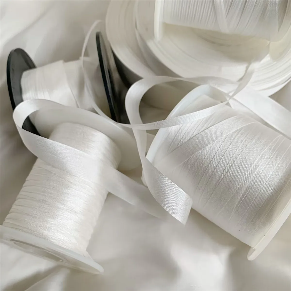 Satin Ribbons Ribbon Decoration Ribbon Supplies 2mm Silk Embroidery Ribbon