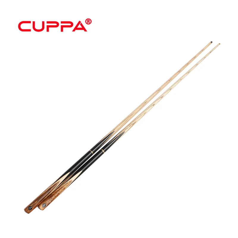 CUPPA-Ash Wood Shaft Billiard Cue, Brass Joint, 3/4 Split Cue, 145cm Tip Size, 9.8mm, 11mm, Snooker Cues HY, Original