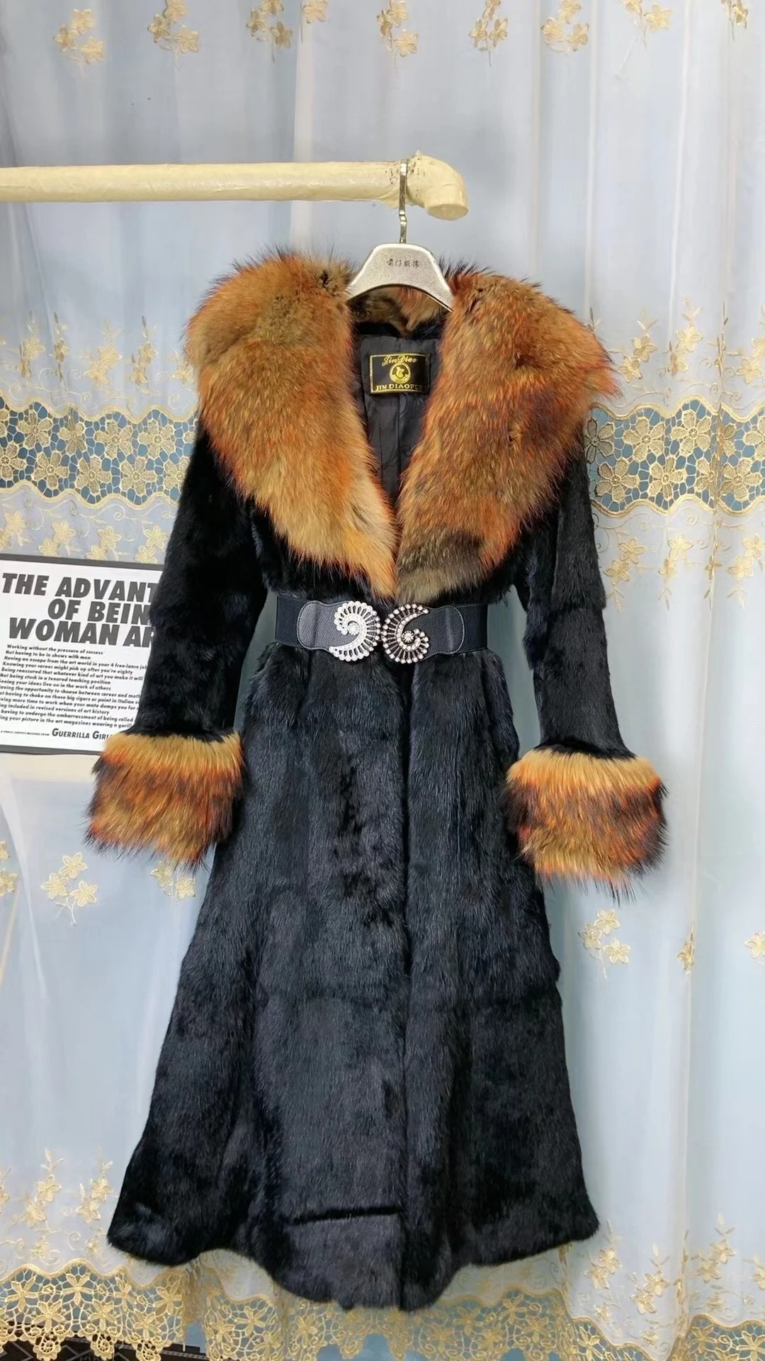 Genuine Rabbit Fur Coat (Made in Hong Kong)