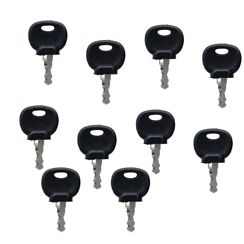 10PCS Ignition Keys 14707 14603 Compatible with Bobcat Versahandler V series Forklift Compatible with Caterpillar Excavator 213