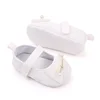 0-18months Baby Girls Bowknot Flats Soft Sole Shoes Non-Slip Princess Wedding Dress Walking Shoes For Newborn Girls 5