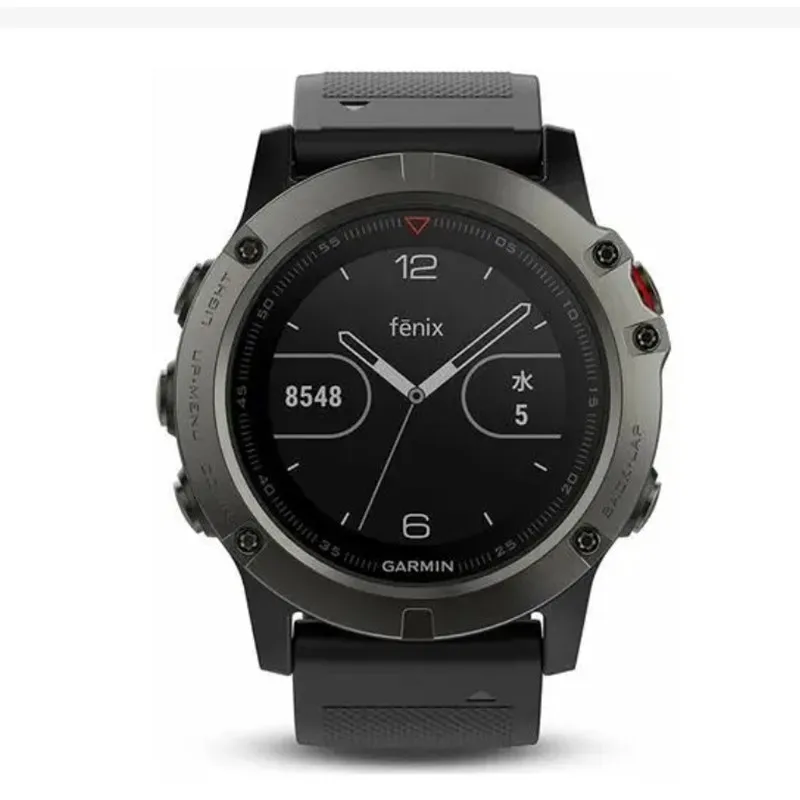 garmin fenix 5X Heart rate monitoring GPS marathon Smart Watch In English
