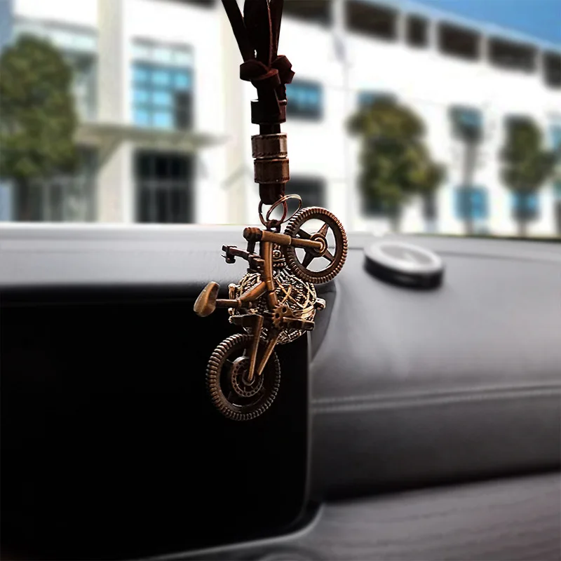 

Car Fragrance Pendant Retro Punk Bicycle Sachet Pendant Decor Rearview Mirror Hangings Auto Perfume Accessories Funny Interior