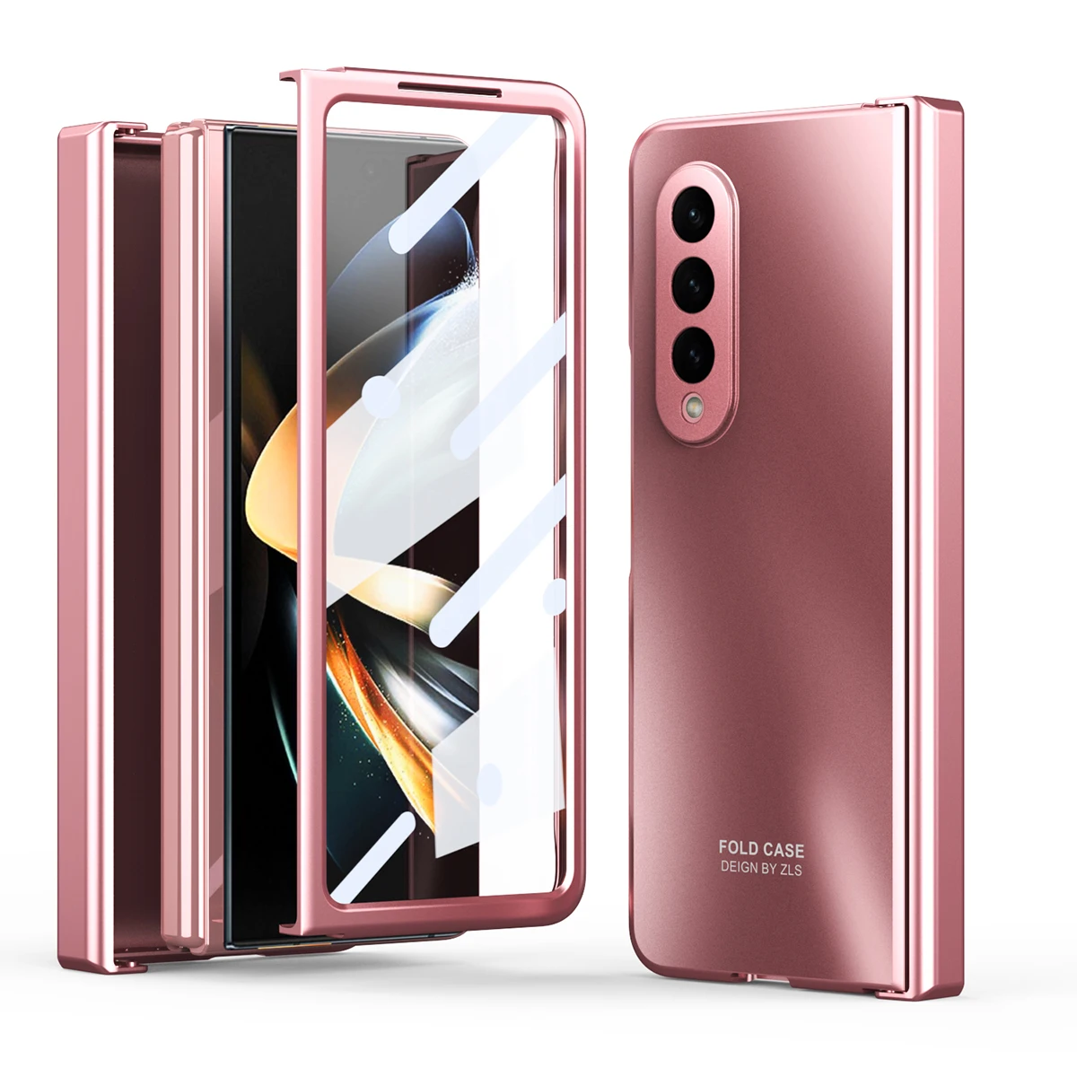 

Матовый розовый чехол для Samsung Galaxy Z Fold 4