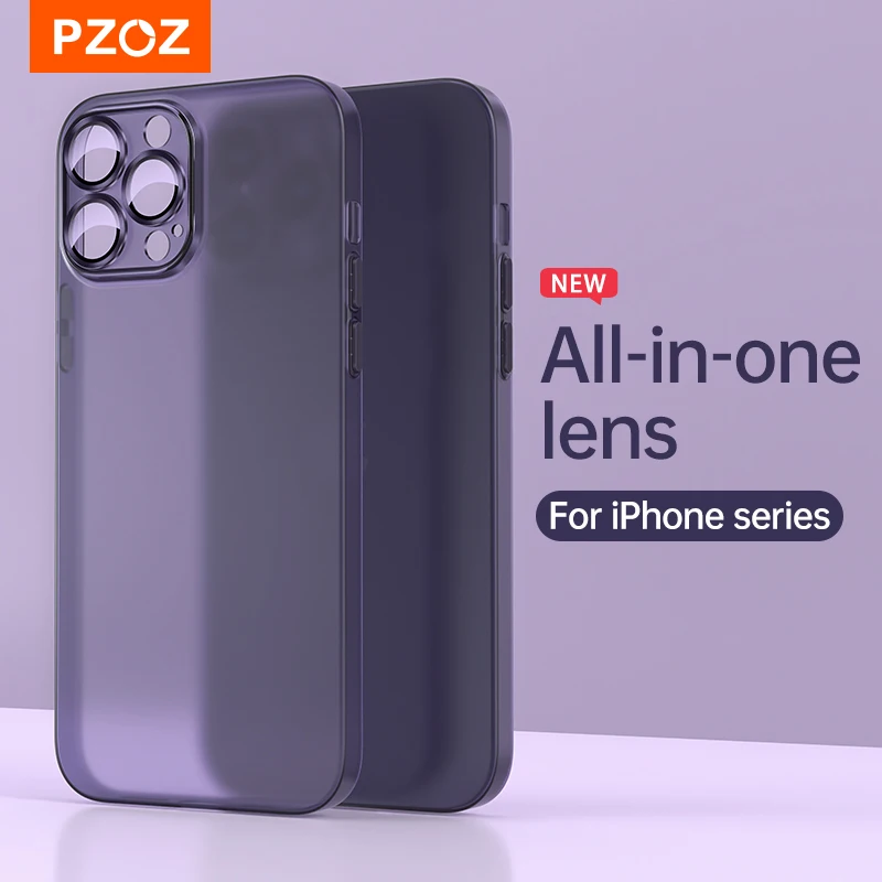 PZOZ For iPhone 14 13 Pro Max Mini Frosted Case Phone Case Protection Matte Case For iPhone 13 Shockproof Back Cover Sh