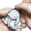 Creative Pull Play Egg Cat Keychain Pendant Cute And Funny Rotatable Acrylic Bag Pendant For Women Keyring Purse Bag Accessory 5