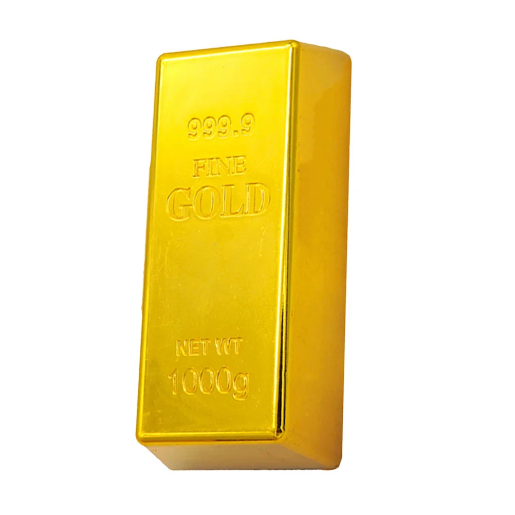 

Heavy Plating Gold Bar Simulation Brick Fake Artificial Toy Environmentally Friendly ABS Plastic
