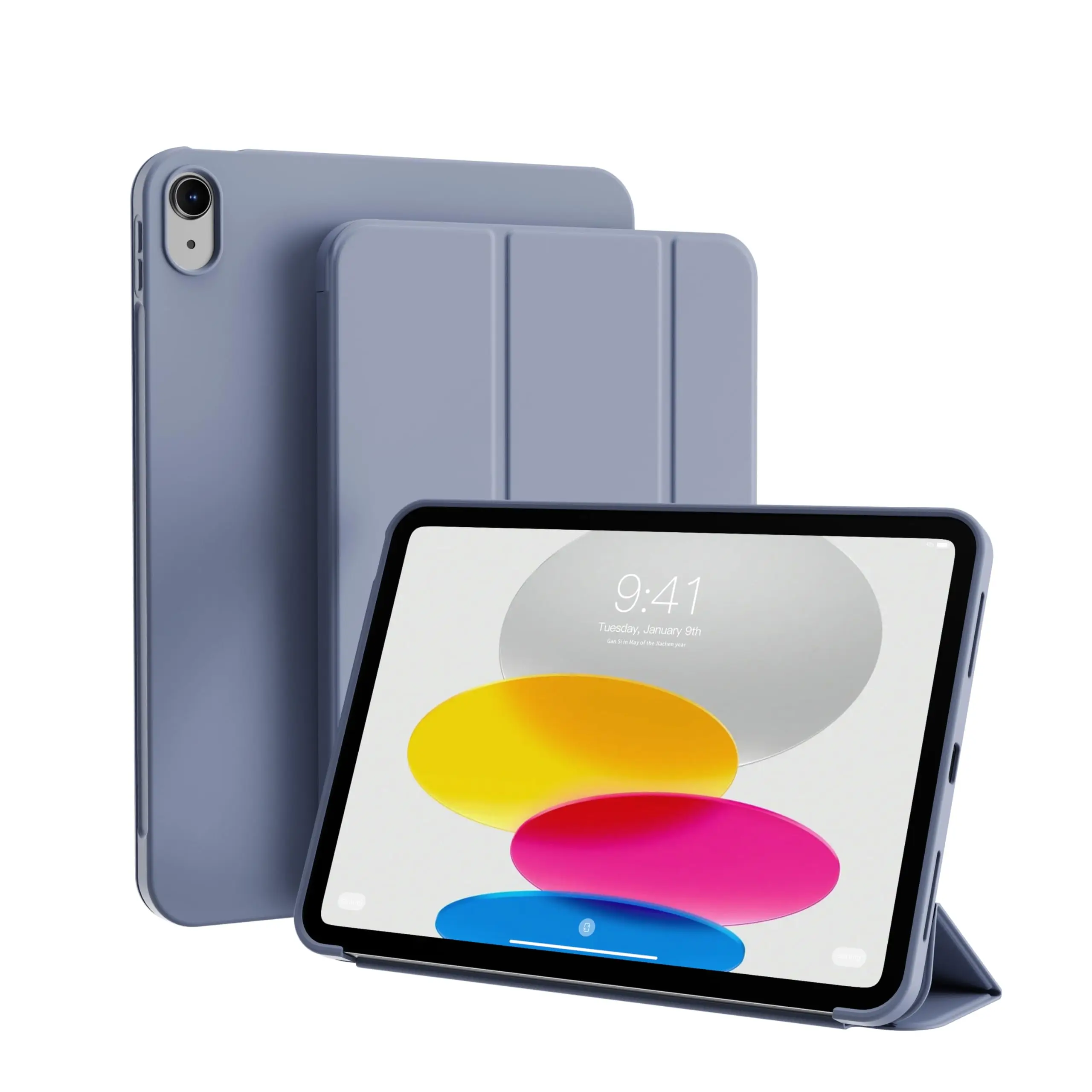 Premium Magnetic Flip Smart Cover with Soft Silicone Shell