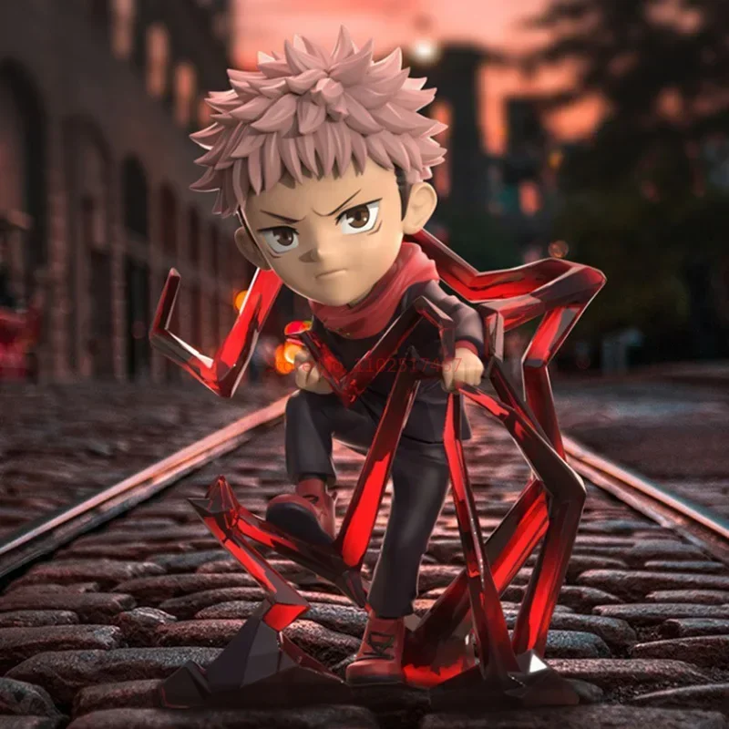 Set 6 Figure Anime Jujutsu Kaisen - Gojo Satoru, Itadori Yuji, Sukuna, Megumi, Nobara - Mini Statuine PVC 9cm Per Torta E Collezione