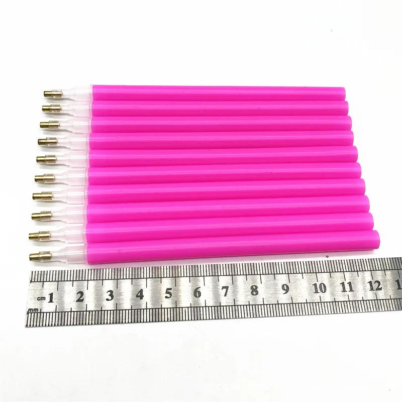Description Picture 5 of item2/5/10Pcs/Lot Diamond Painting Pens Plastic Pencil For Rhinestone Crystals Picker Nail Art Dotting Tools Manicure Supplies