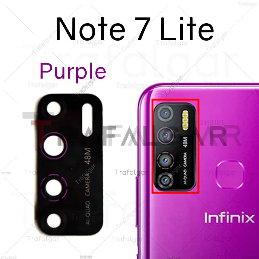 Lentille De Protection Caméra Pour Huawei P40 Lite - Verre + Adhésif - Neuf