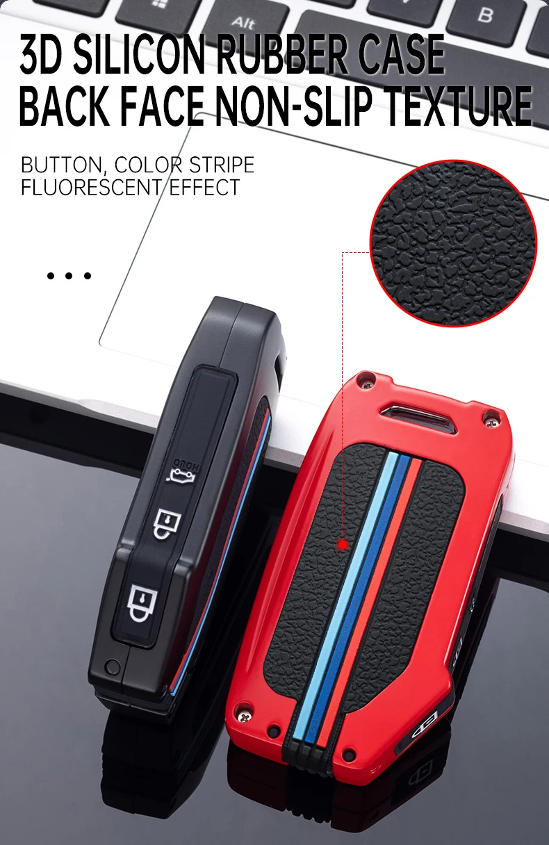 3 4 5 pulsanti in lega Gel di silice luminoso custodia portachiavi per auto custodia per Kia supporto per custodia remota K5 Sportage Stinger Forte 7 3 4 5 pulsanti in lega Gel di silice luminoso custodia portachiavi per auto custodia per Kia supporto per custodia remota K5 Sportage Stinger Forte - S53d51c9ea12f49b4878f435bf4fb2dc6b