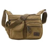 Sac à Main en Toile pour Homme, Fourre-Tout Décontracté, à Bandoulière, de Luxe, à la Mode, de Haute Qualité 6