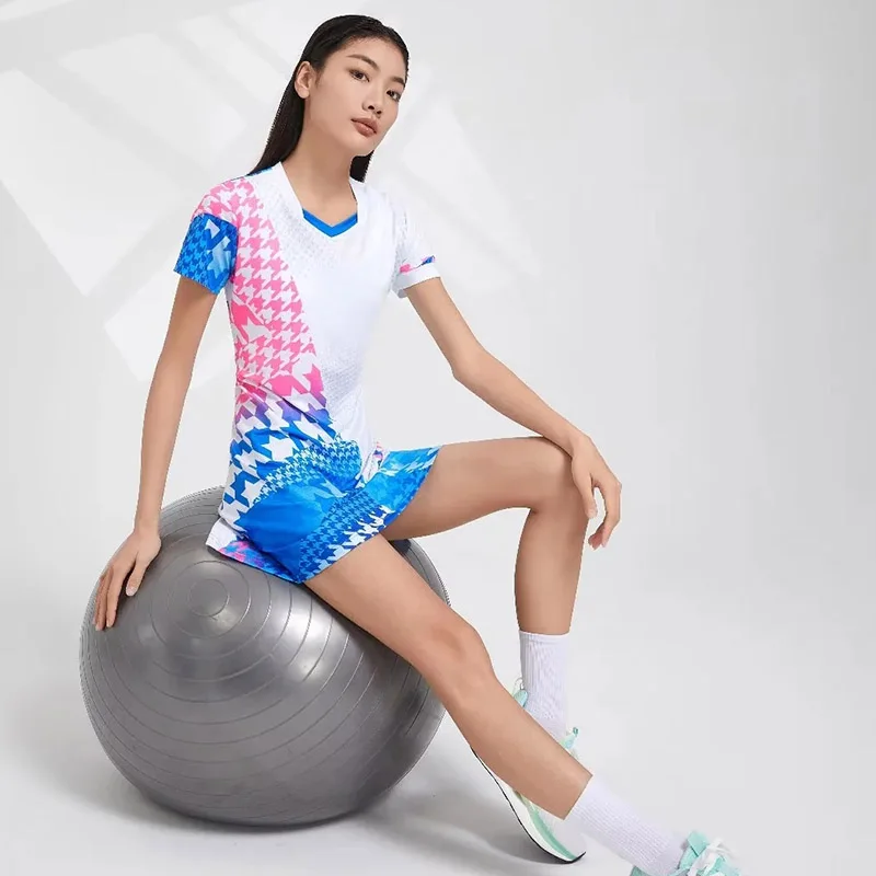 Sport Badminton Women Tennis Dress Short Sleeve Table Tennis golf Women's Suit Running Dress For Girl Women yoga shirts women dress sports clothing