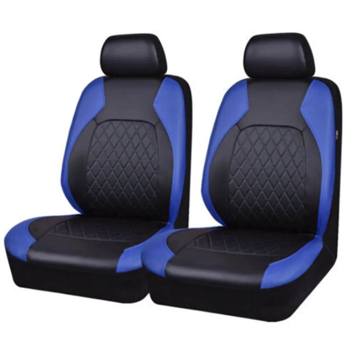 Premium Quilted PU Leather Car Seat Cover Set - Comfort Support, Universal Fit, 2/5-Seat