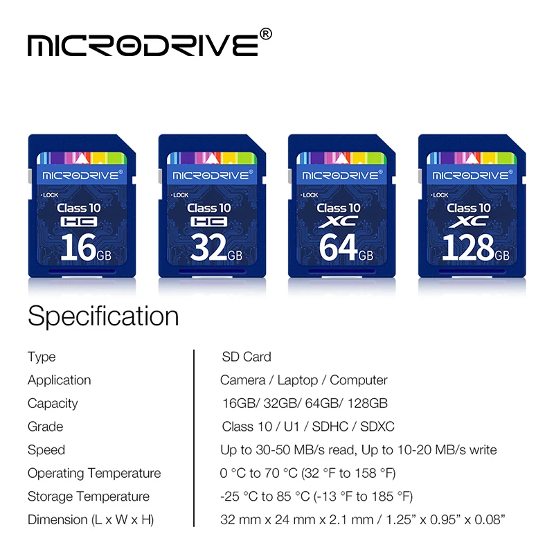 도매 익스트림 SD 카드 4GB 8GB 16GB 32GB 64GB 128GB 256GB 클래스 10 SDHC SDXC C10 풀 사이즈 플래시 메모리 카드(박스 포함)