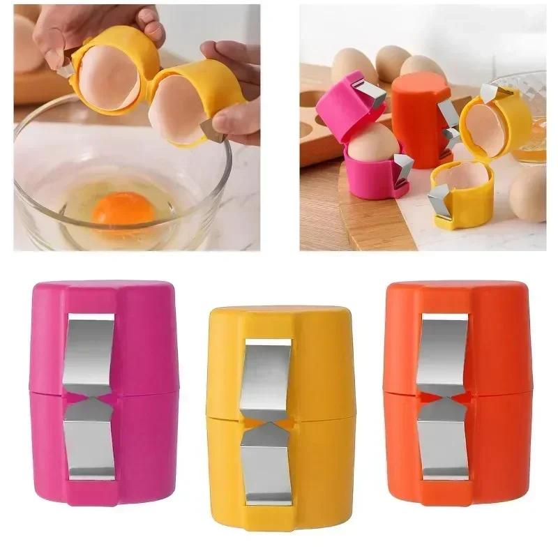 Egg Shell Opener Stainless Steel Kitchen Baked Eggs Shell Separator Beater Easy To Clean
