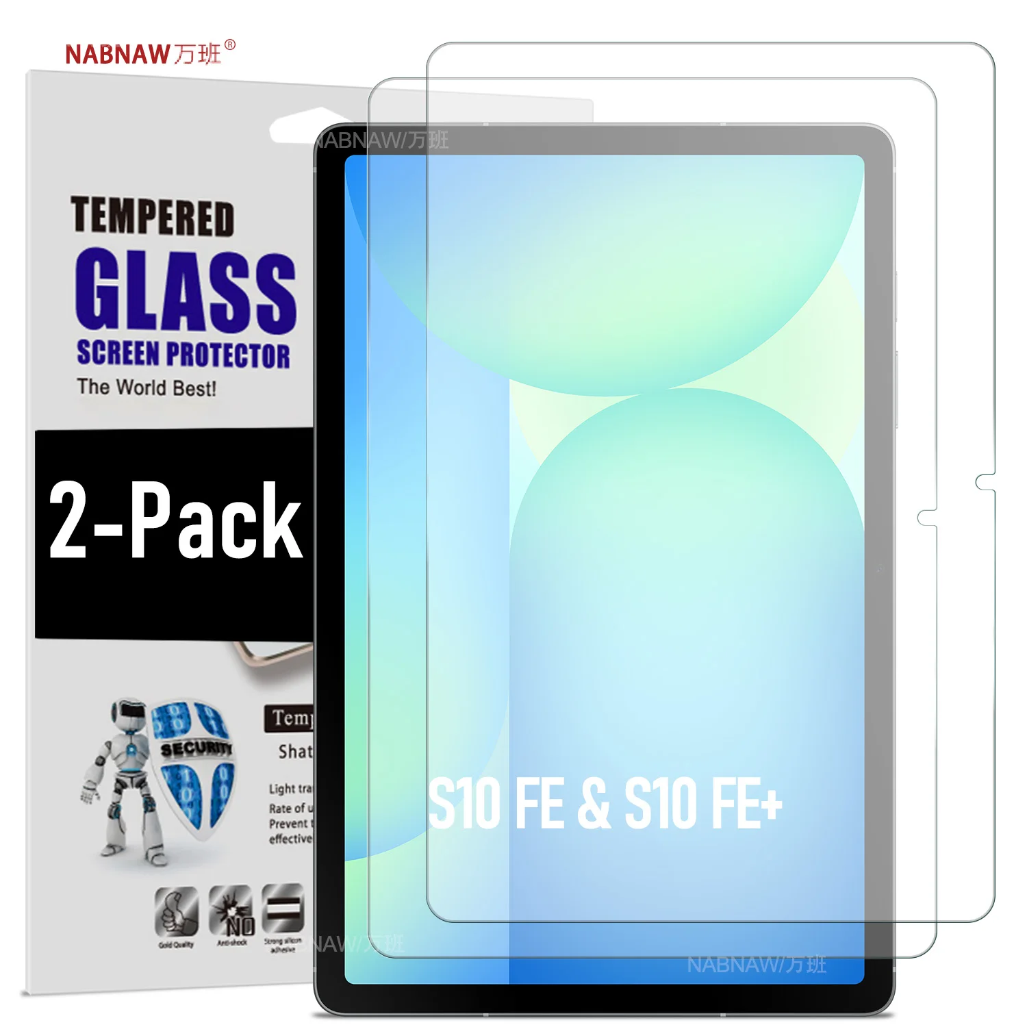 Premium Tempered Glass Screen Protector - 10.9 Anti-Scratch HD Film, Pack of 2