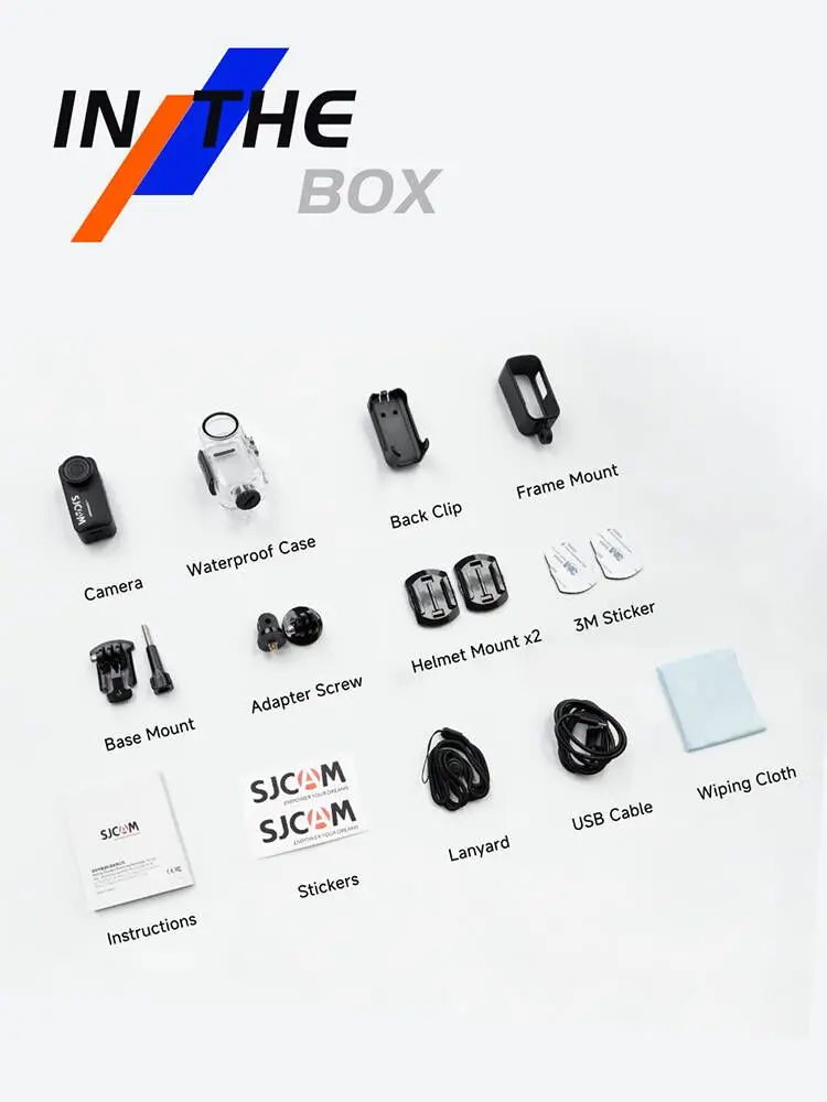 SJCAM C110+ 4K30fps Action Camera 6-Axis GYRO Flash Explosion WiFi Remote 1050mAh Sports DV Portable Helmet Motorcycles 6