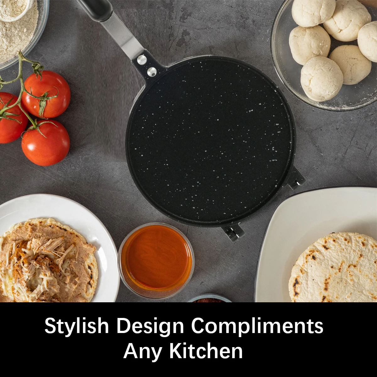 Tortilla Press Aluminum Flour Tortilla Press with Bakelite Handle Multipurpose Stove Top Pan Kitchen Tools
