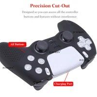 IVYUEEN Studded Protective Cover Skin for PlayStation 5 DualSense PS5 Controller Silicone Gamepad Case ThumbSticks Grips 3