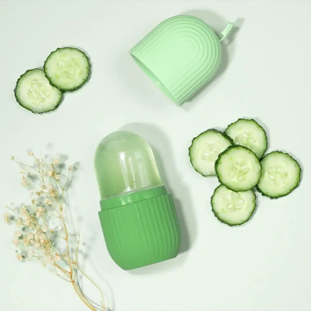 Silicone Ice Facial Roller Beauty Lifting Contouring Tools Skin Care Ice Cube Trays Globe Balls Face Massager Skin Care Tool