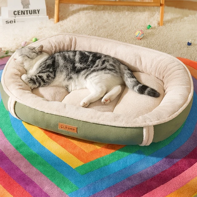 S53d59953083b4d039c52355b73ba45a6I.jpg Suede Dog Bed Puppy Basket Large Dog Pet Bed Nest for Dogs Pet Dogs Accessories Habitats Basket House Beds