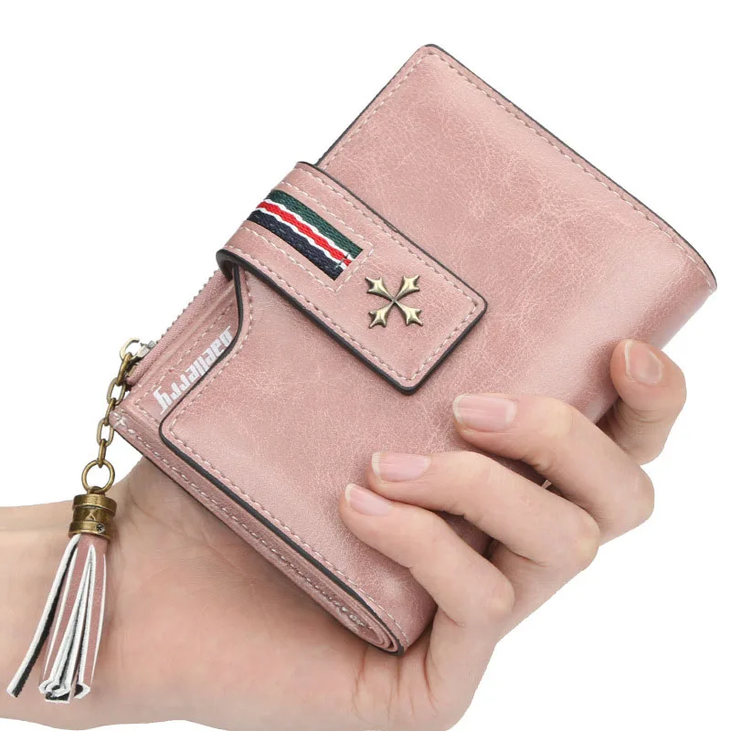 Elegant Women Multi Card Casual PU Leather Purse with Style Storage Card Bag Coin Short Wallet Change Purse Carteras Para Mujer 4
