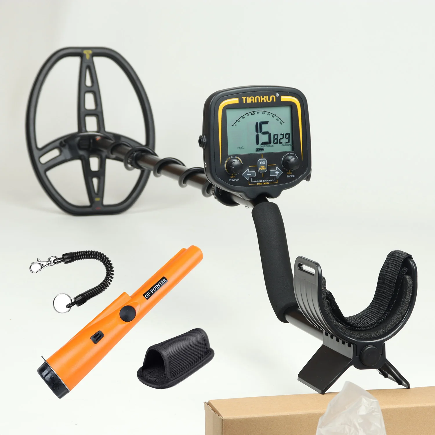 

Professional Underground Metal Detector TX850 Depth 2.5m Search Finder Gold Detector Treasure Hunter With Equipping Pinpointer