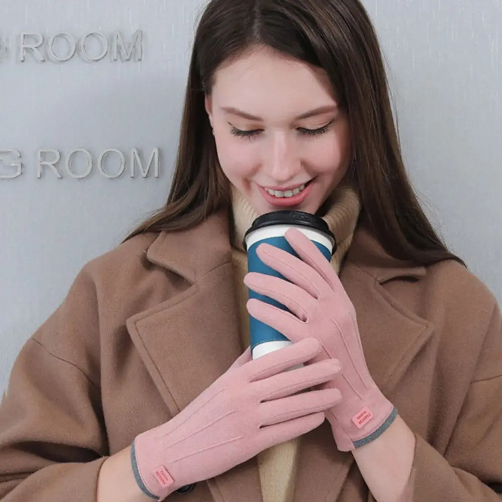 

Ladies Winter Touchscreen Cold Protection Driving Outdoors Warmer Mittens Touch Screen Gloves Cycling Gloves Women Gloves