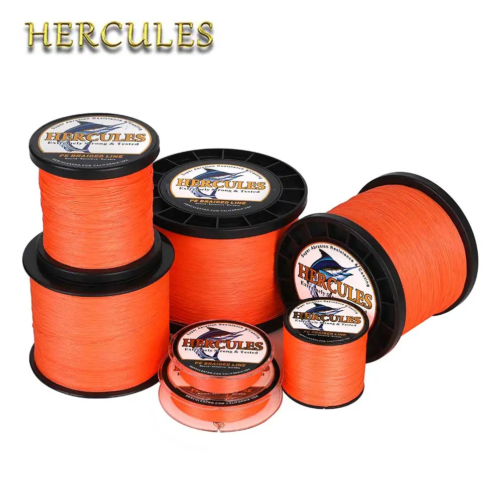 12StrandsBraidedFishingLinePEMultifilament100M2000MOrange10to