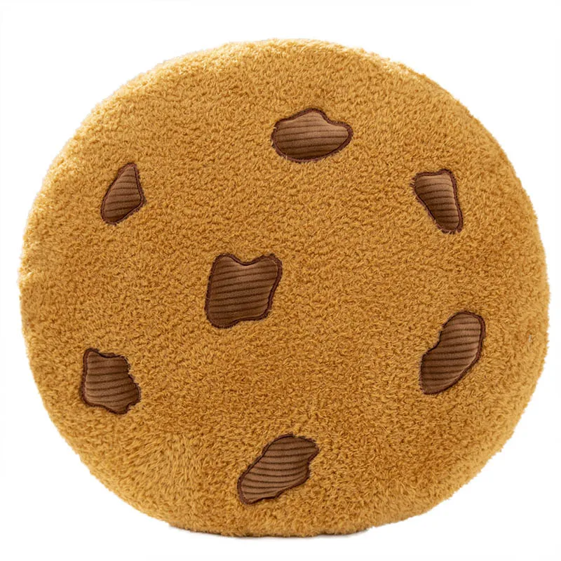 Real life Chocolate Cookies Biscuit Shape Plush Toy Pendant Soft Creative Key Chain Bag Decor Doll Lovely Christmas Gift 2
