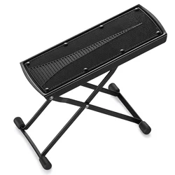 Adjustable Folding Guitar Footrest with Non-Slip Rubber Pad (6th gear)