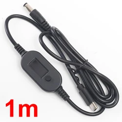 High - Power USB - C to DC Adjustable Voltage Adapter Cable (Type C to DC Cable)